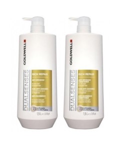 Dualsenses Rich Repair Cream Shampoo And Anti Breakage Conditioner